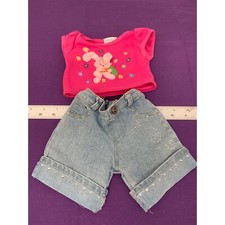 Build-A-Bear Workshop Easter Shirt Bunny Carrot Jeans