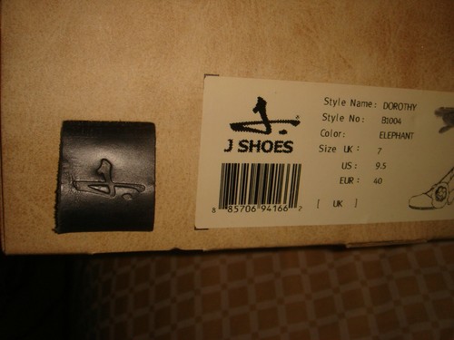 j shoes designer court shoes elephant grey with size 7 eur 40 leather £85 - Picture 10 of 10