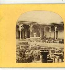 Nawaub Wooktiar-ool Home Hyderabad India Capt Allan N Scott Stereoview c1860