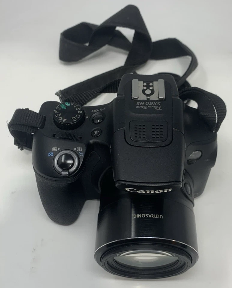 Canon PowerShot SX60 HS Black Digital Camera PC2188 Wi-Fi with BATTERY -FAIR - Image 2 of 4