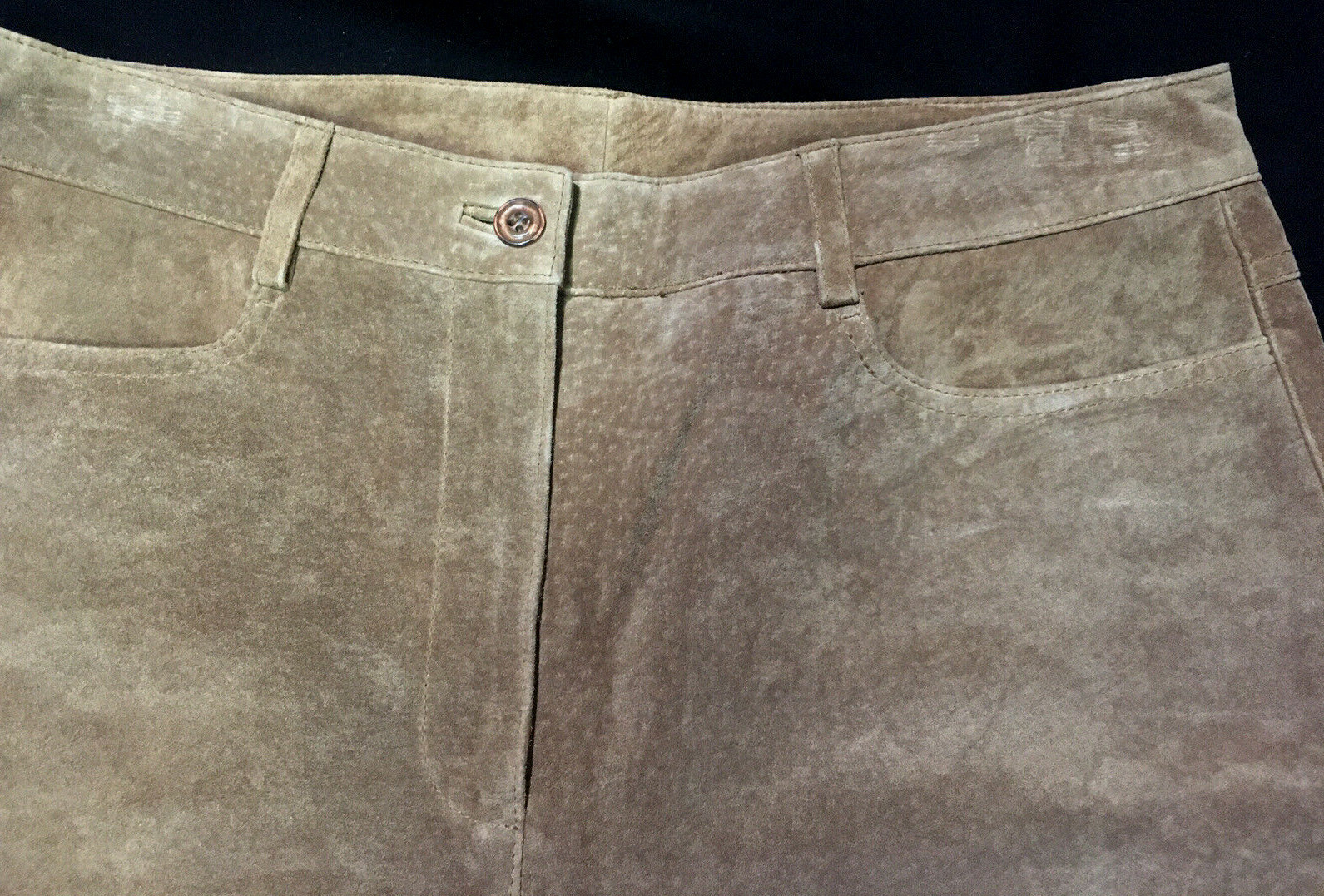 ETCETERA Leather Suede SILKY SOFT Pants Straight … - image 6