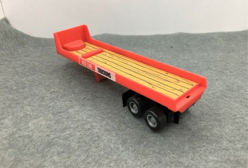 Lot Of 12 x 1982 Tyco Slot Truck Trailer*Old Stock*Flat Bed Red Line Trucking - Picture 3 of 7
