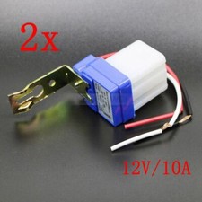 2x Mini Sensore Crepuscolare Interruttore Crepuscolare Sensore Luce Twilight Switch 12V 10A