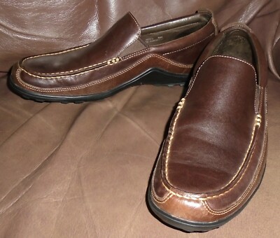 COLE HAAN Tucker Venetian Leather Brown Men 8.5 M Driving  display picture 2