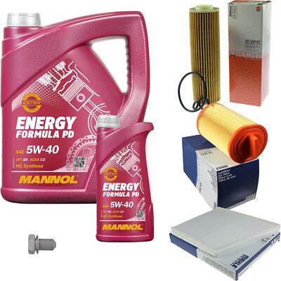 MAHLE Inspektionspaket 6 L MANNOL Energy Formula PD 5W-40 für Mercedes E-Klasse