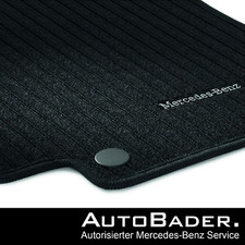 Original Mercedes Ripsmatten Fußmatten C-Klasse W206 S206 SCHWARZ 2teilig VORNE 