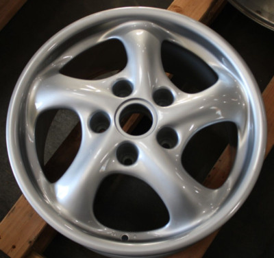 99 00 01 PORSCHE 911 CARRERA OEM WHEEL RIM SILVER 17X9 99636212800 M396 ...