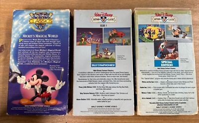 Walt Disney Mini Classics - Mickeys Magical World (VHS, 1991) +2