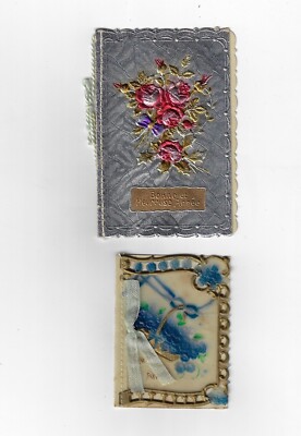 HAPPY NEW YEAR CARD / BONNE ET HEUREUSE ANNEE CARTE ANTIQUE GAUFREE , EMBOSS +++