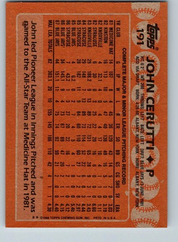 1988 Topps Baseball Cards (1 - 200) - U-Pick From List - Picture 355 of 373