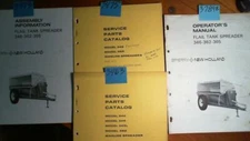 New Holland 346 362 365 Flail Tank Spreader Operator Manual + Assembly + Parts