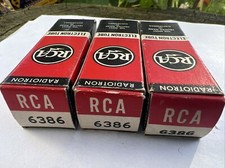 Quad (4) Tube 6386 Rca Tv-7 Strongly Tested For Mixer Fairchild Compressor