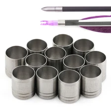 Archery Stainless Steel Explosion-proof Ring ID6.2mm Arrow Shaft Protector Nock