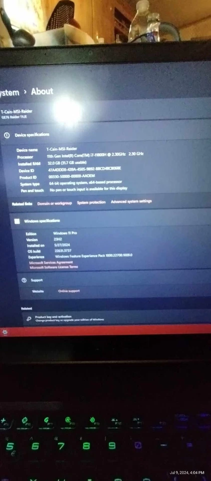 msi ge76 raider rtx 3060 - Image 2 of 4