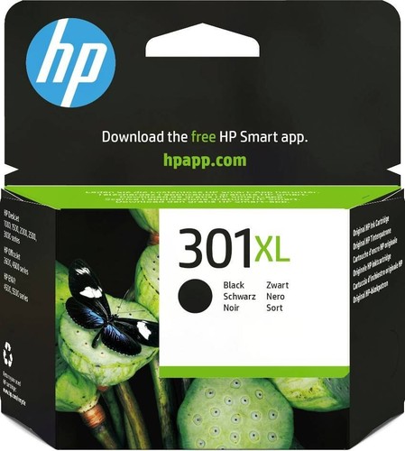Oryginalne czarne trójkolorowe wkłady atramentowe HP 301 / 301 XL Deskjet Envy Officejet - Zdjęcie 3 z 7