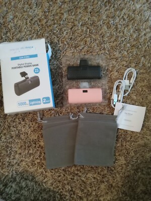 Gin Foxi Digitial display portable power bank, 2 pack, 22 PD W, 5000 mAh, new