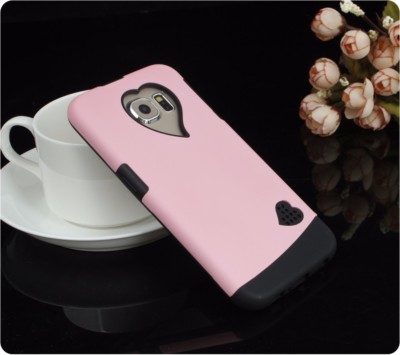 Samsung Galaxy S6 Heart Cobblestone Premium 2-in-1 Shockproof Protective Case