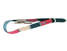 Lucky Brand Women Leather Belt Boho Hippie Suede Patchwork Length 41  