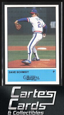 Dave Schmidt 1985 Performance Printing Texas Rangers SGA #NNO Texas Rangers