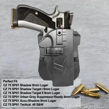 CZ 75 SP01 Phantom Holster Fit CZ 75 SP01 Shadow Target 9mm Tactical .40 Holster