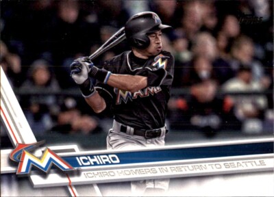 2017 Topps Update #US80 Ichiro Suzuki MIAMI FLORIDA MARLINS | eBay