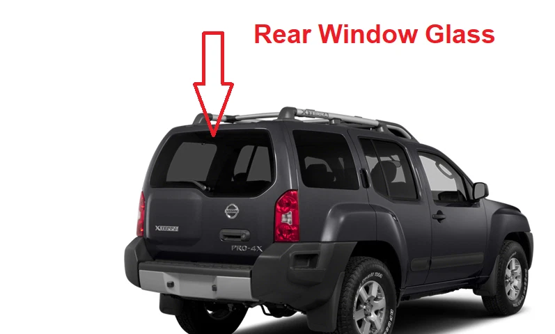 Fits 2005-2015 Nissan XTerra Rear Back Glass Window Heated+Glue Foto 2 de 3