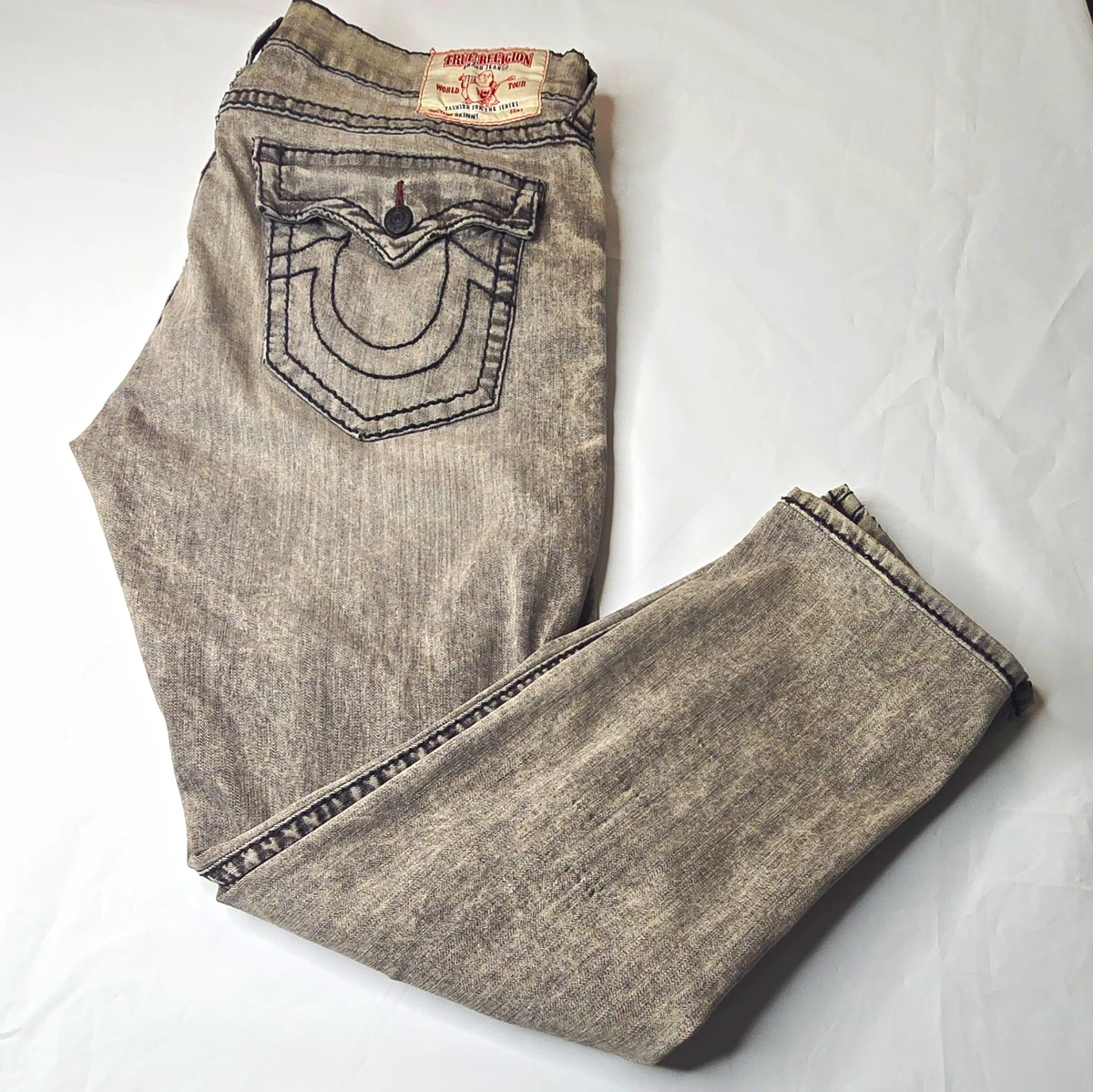 True Religion Cotton Gray Jeans for Men for sale | eBay