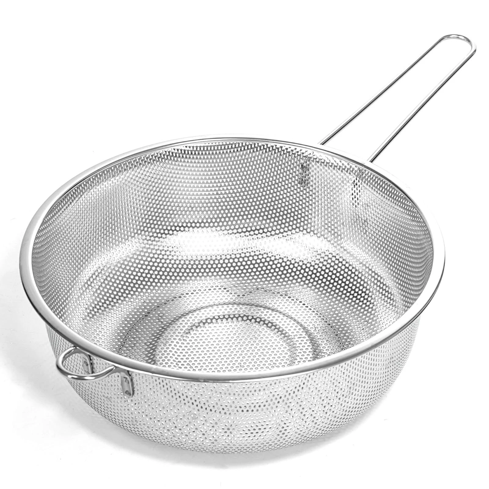 Metal Fine Mesh Strainer and Colander for Kitchen with Handle, Stainless Stee...