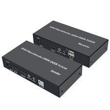 HDMI KVM Fiber Extender over SC Fiber Optical Cable Support USB Mouse Keyboard