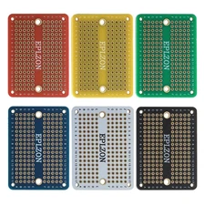 Solderable Breadboard Mini PCB Board Gold-Plated Solder Breadboard for DIY El...
