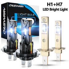 for 2003-2006 Dodge Sprinter 2500 Combo H1 H7 LED Headlight Kit Hi/Lo Beam Bulbs