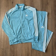 Adidas Originals Tracksuit Light Baby Blue Women  s XL