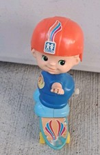 Vintage 1979 TOMY Kid-A-Long Wind Up Skateboard Made in Taiwan Doesn't Wind Up