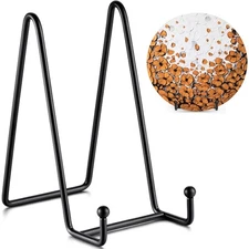 Plate Stands for Display 6 Inch Metal Frame Holder Photo Easel 2 Pack