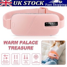 USB Electric Heating Vibration Menstrual Heat Pad Belt Period Pain Relief Cramps