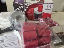 Caruso Professional 30 Molecular Steam Hairsetter LOT 12 Extra Rollers Plus Bag