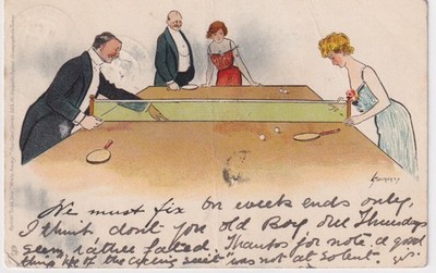 Lance Thackeray Tischtennis Comic Postkarte Tuck Win & Away Serie 623 IV