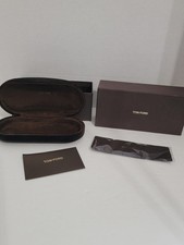 Tom Ford Eyeglasses Sunglasses Case, Box, Cleaning Cloth Brown New Authentic