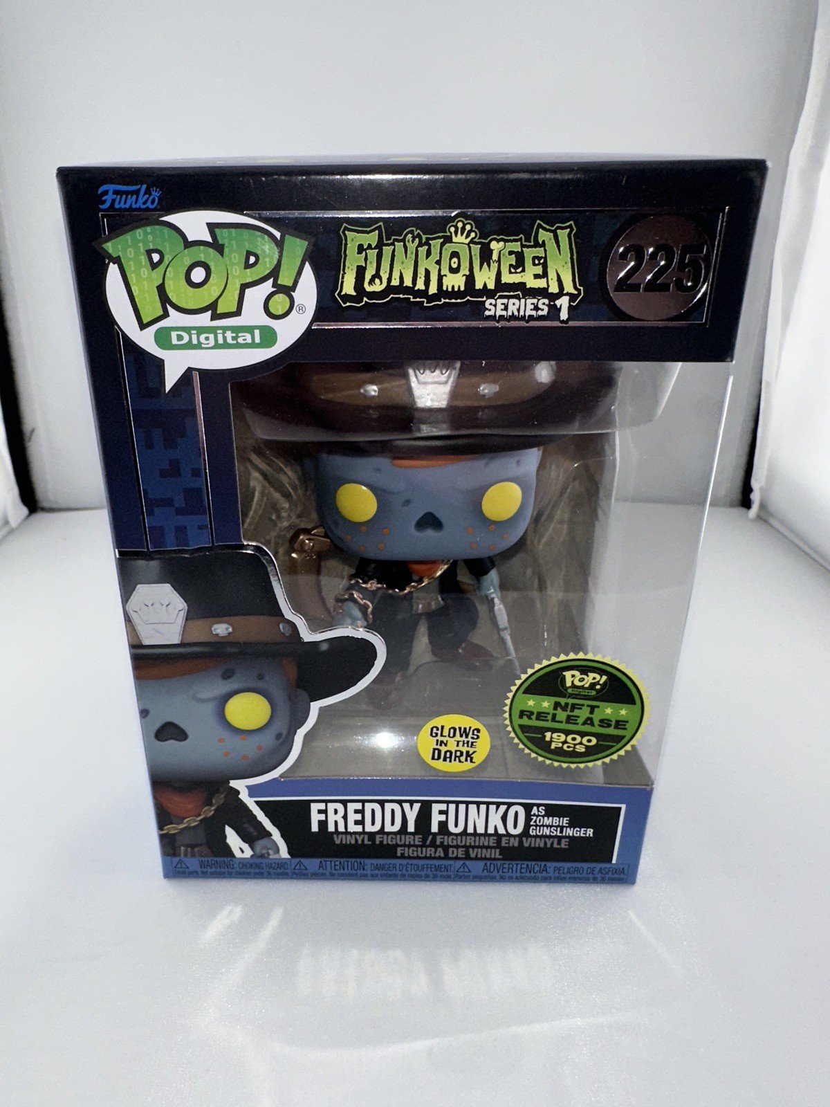 Funko Freddy Funko Zombie Gunslinger #225 (Glow In The Dark) w/protector