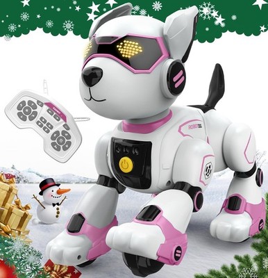 Robot Dog Toy for Kids, Programmable Remote Control Robot Puppy with Voice & ...
