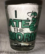 Bite it Slam it Lick it Shot Glass I Ate the Worm Tampa Florida Vacation 