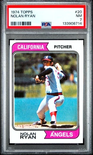Nolan Ryan 1974 Topps #20 Angels HOF Vintage Sharp PSA 7 MINT *GWCARDS*