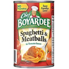 24x Chef Boyardee Spaghetti Meatballs 15oz Food Pantry