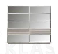 Designer Grauer Kleiderschrank Holzschrank Schlafzimmer Luxus SchräNke