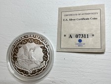 1896 $5 Silver Certificate Commemorative Coin - Uncirculated With Certificate