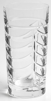 VINTAGE TIFFANY & COMPANY ITALY  RCR CRYSTAL SWAG PATTERN HIGHBALL  GLASS 5 5/8''