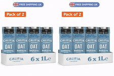 2x(Califia Farms Organic Oat Barista Blend - Lactose Free (6 x 1L)x2 pack of 2