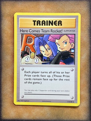 Pokemon Here Comes Team Rocket! 113/108 XY Evolutions Secret Rare NM