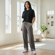 House of Harlow 1960 Gray Velvet Velour Mid Rise Jogger Pants S 4-8