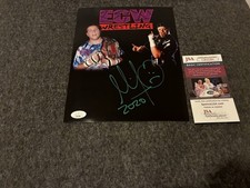 Mikey Whipwreck Signed 8x10 Photo Jsa Coa Ecw Autograph Ecw Champion